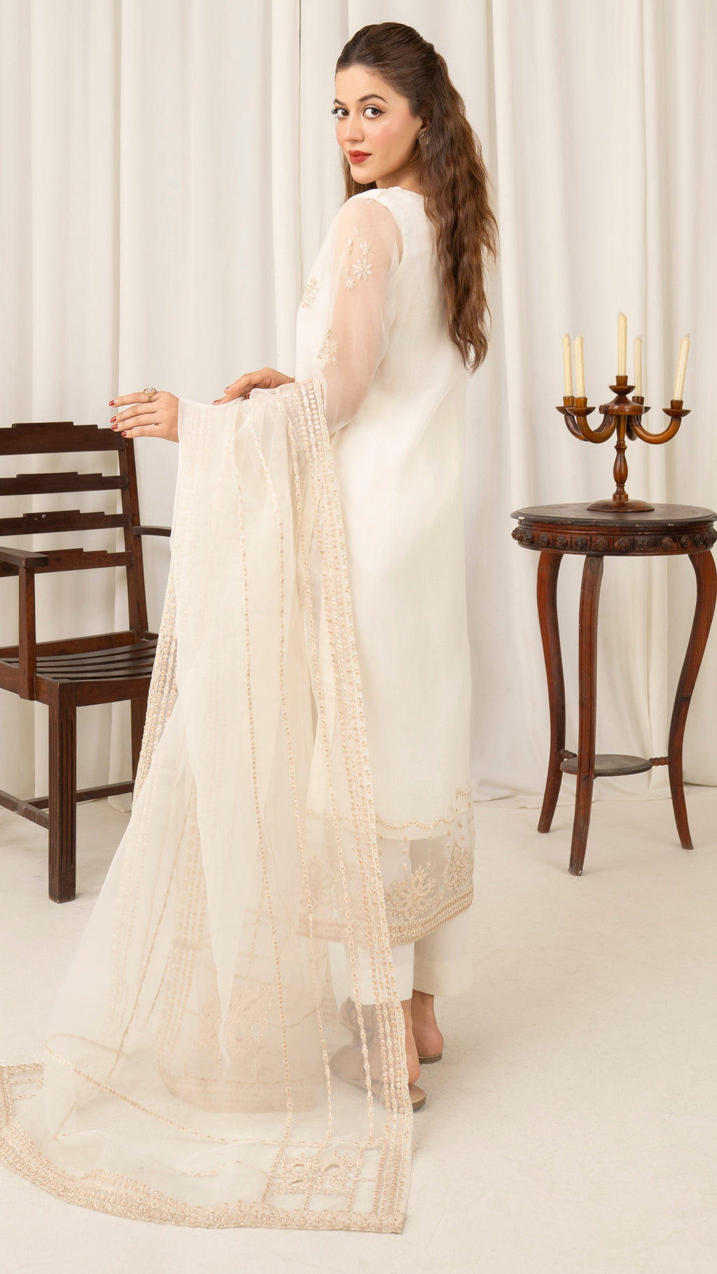 Ivory Luxe Embroidered Suit