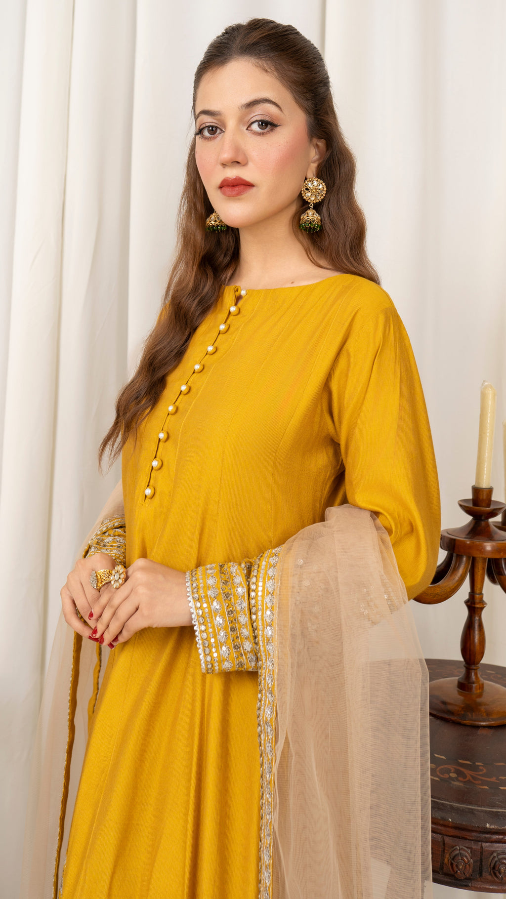 Mustard Chambray  Frock