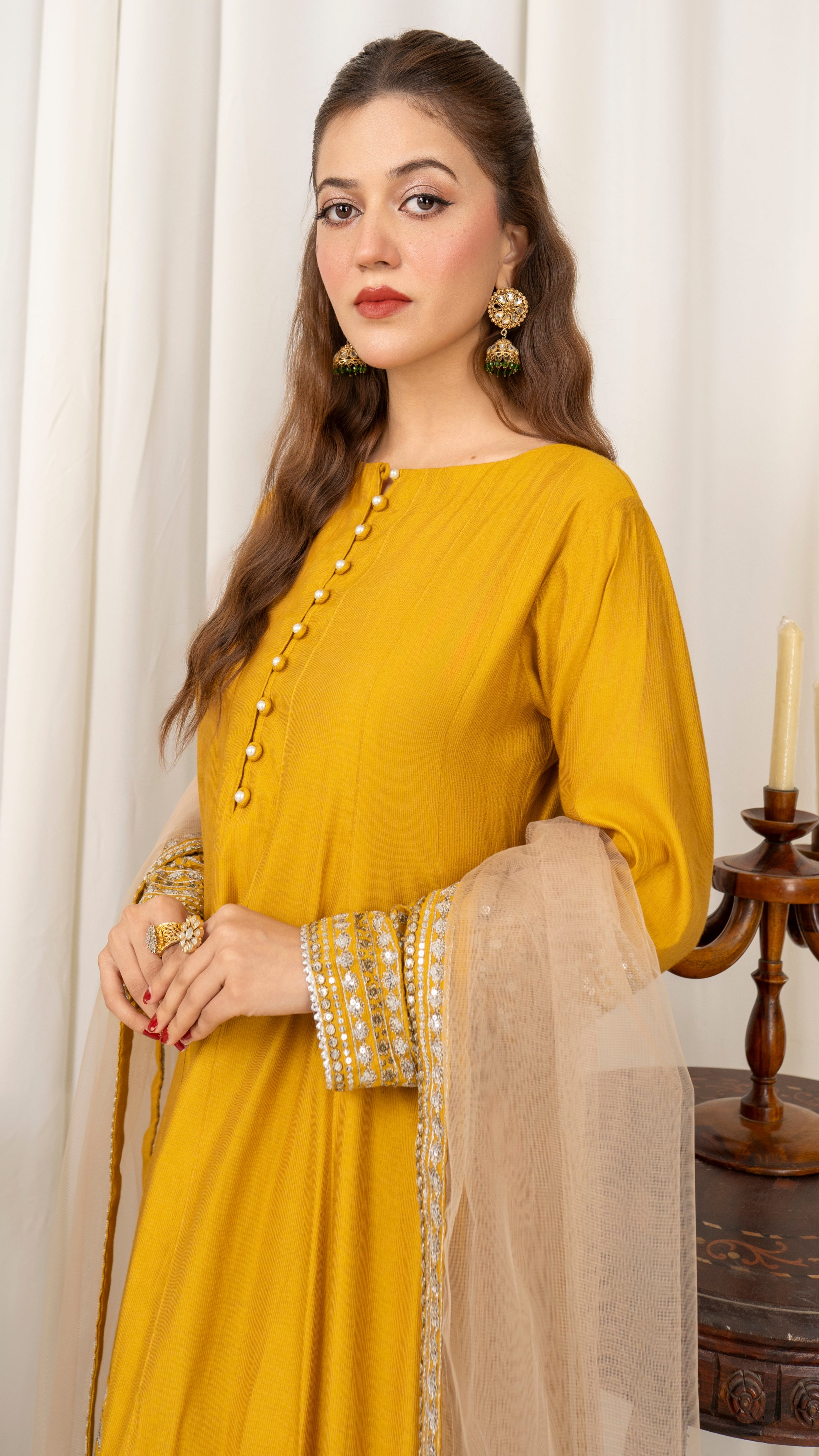 Mustard Chambray  Frock